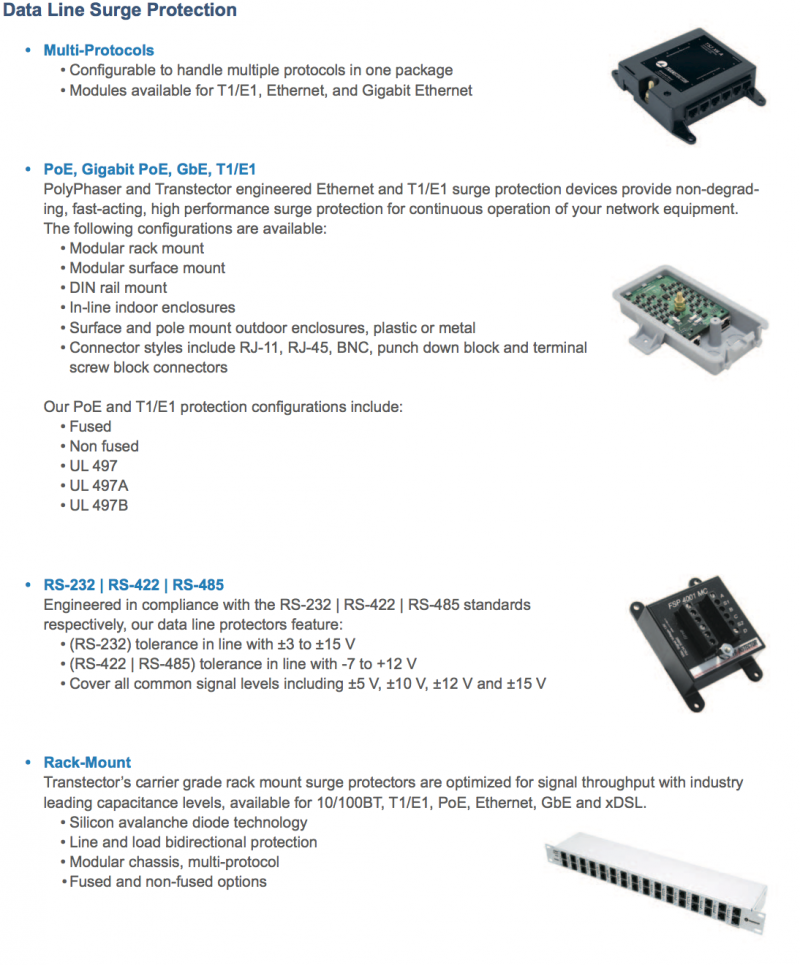 Data Line Surge Protection